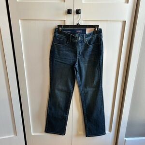 NYDJ Women's Dark Blue Straight Leg Jeans